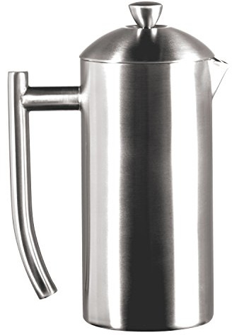 Frieling Double-Walled Stainless-Steel French Press Coffee Maker in Frustration Free Packaging, Brushed, 17 Ounces