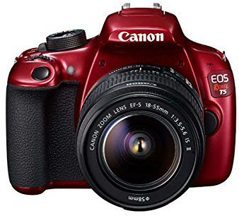 Canon EOS Rebel T5 Digital SLR Camera Kit with EF-S 18-55mm is II Lens - RED (Renewed)