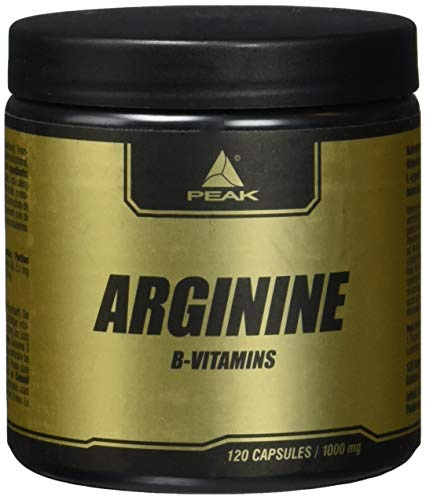 PEAK Arginin - 120 Kapseln I 40 Portionen I Pre Workout I hochdosiert I hohe Verfügbarkeit I Aminosäure I 2100 mg pro Tagesportion