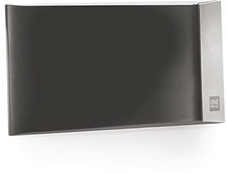 One For All Amplified Indoor Digital TV Aerial - Ready to receive Freeview and Analogue TV Signals within a range of 9 miles – Full HD Ready - HDTV Antenna – UHF/VHF – black – SV9335