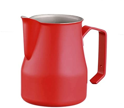 Motta 8007986027504 Europa Professional- Beschichtetes Milchkännchen 500 ml, Stahl, rot, 32,5 x 26,4 x 22,9 cm