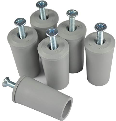 Rollladenstopper Anschlagstopper Rolladen, Grau offen, 6 Stück (3 Paar)