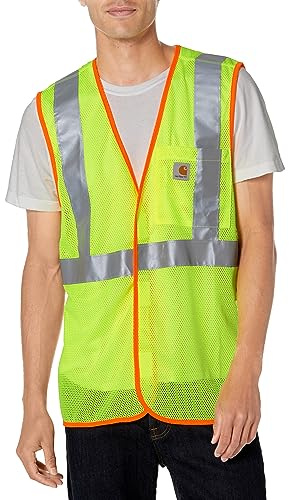 Carhartt Men's High-Visibility Class 2 Vest-Brite Lime-X-Large