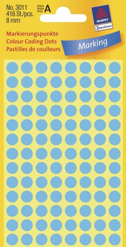 416 AVERY Zweckform Klebepunkte 3011 / blau / Durchmesser 8,0 mm
