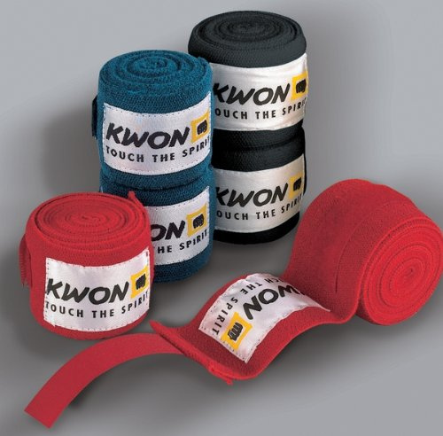 Kwon Boxbandagen unelastisch 4,5 m blau
