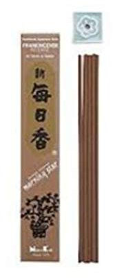 Morning Star Japanese Incense Sticks FRANKINCENSE 50 Sticks & holder