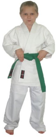 Kids white karate suit poly/cotton kids karate uniforms (000/110cm 4-5yrs) kids kimono student karate suit inc free white belt