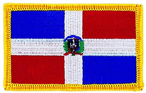 Akachafactory Patch écusson brodé Drapeau Republique Dominicaine thermocollant Insigne backpac