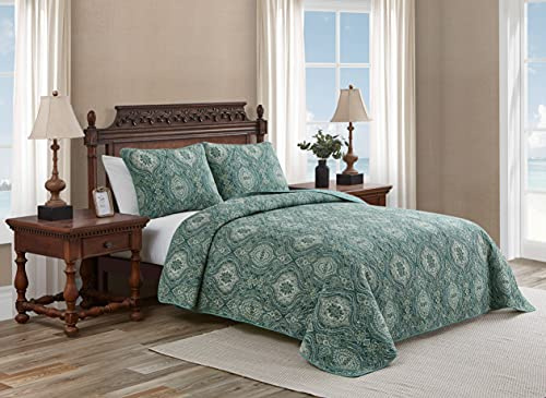Tommy Bahama Turtle Cove sängkläder set, grön, king-size