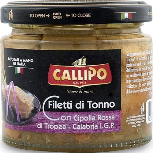 Callipo Filetti di Tonno con Cipolla Rossa di Tropea Calabria IGP, 200g, 1