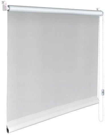 Sonnenschutz-HH - Mini-Rollo Minirollo Klemmfix Klemmrollo Kettenzugrollo Breite x Höhe STOFFMAß 30x140 cm - 30 x 140 cm – WEISS Sichtschutzrollo Sichtschutz-Rollo Fensterrollo Easy&Fix montiert Seitenzugrollo inkl. Klemmträger/Klemmhalter