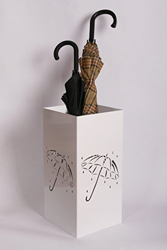 Szagato Regenschirmständer Design Umbrella Open, 23 x 23 cm, weiß, Marke, Made in Germany (Schirmständer, Schirmhalter, Regenschirmhalter)