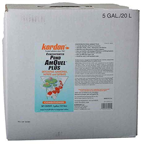 KORDON #32025 Pond AmQuel Plus Liquid for Aquarium, 5-Gallon