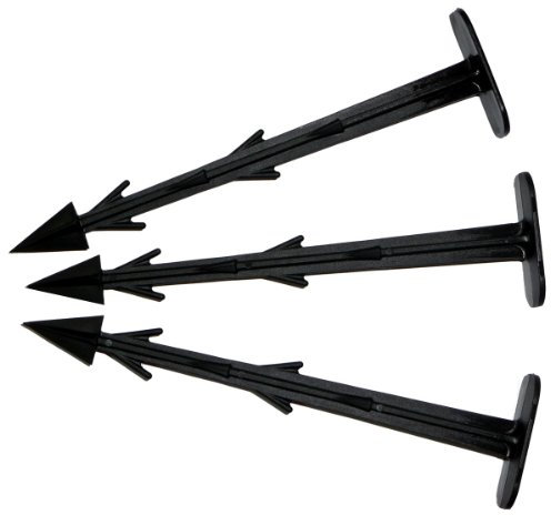 100 x 15 cm de largo, anclajes de suelo, estacas para vellón de malas hierbas, tela de suelo, lonas de cobertura