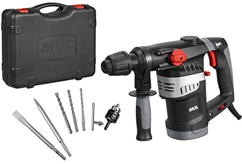 Skil Bohrhammer 1766 AK (drei Funktionen: Schlagbohren, Hammerstopp, Drehstopp; 1500 W; 4,5 J) F0151766AN
