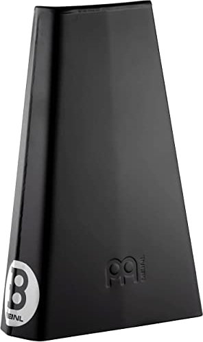 Meinl Percussion Bongo Cowbell Instrument - Sehr großes Aufschlagidiophon - Länge 8 Zoll - Pulverbeschichteter Stahl, Schwarz (BCOB)