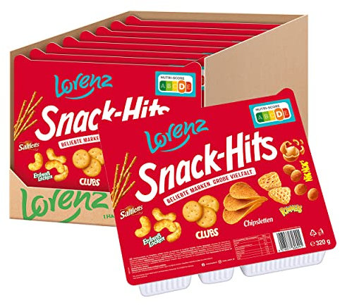 Lorenz Snack World Snack-Hits, 8er Pack (8 x 320 g)