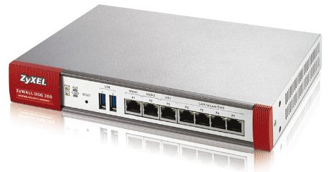 ZyXEL USG-200 Access Point (3DES, Des, IPSec, SSL, SHA-1, SHA-2/MD5, 1 Gbit/s, Gigabit Ethernet, 10/100/1000 Mbps)