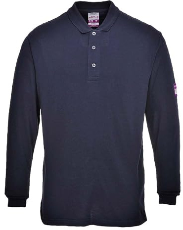 Portwest FR10 Modaflame Knit FR Long Sleeve Polo Shirt Flame Resistant ESD
