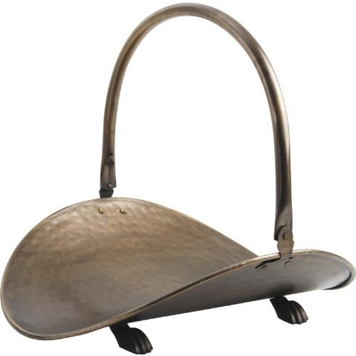 AUBRY GASPARD Panier à bûches en métal Demi-Lune