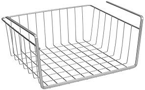 Metaltex 364830094 Kanguro Schrankkorb 30cm silber, Edelstahloptik