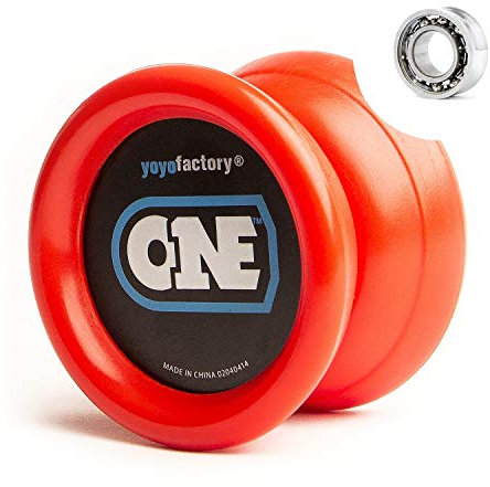 YoYo Factory ONE JoJo – Anfänger Yoyo mit Leerlauf und Kugellager – Freilauf JoJo für Kinder & JoJo Profi – Spielzeug & Fidget Toy ab 6 Jahren - Rot