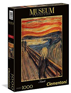Clementoni Puzzle 1000 Piezas Cuadro El Grito de Munch, Rodano- Colección Museos, Puzzle Adulto (39377), Multicolor