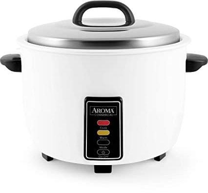Aroma Housewares 60-Cup (Cooked) (30-Cup UNCOOKED) Commercial Rice Cooker (ARC-1033E),White
