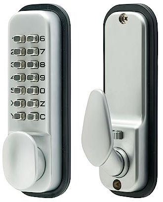 Sterling S2235V Digital Push Button Lock-Satin, Chrome