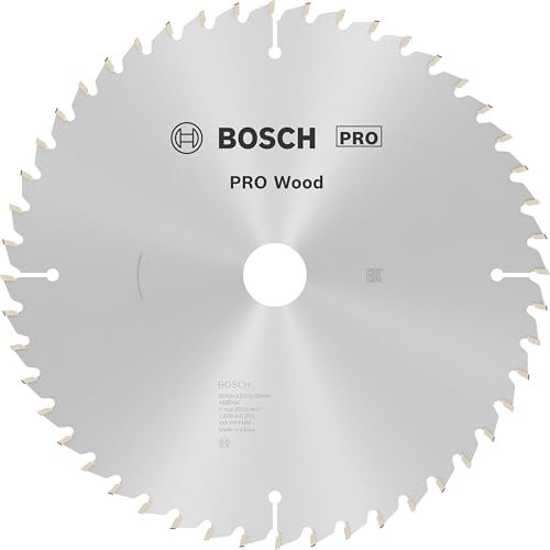 Bosch 1x PRO Wood Kreissägeblatt für Netz-Kapp‑ und Gehrungssägen (für Weichholz, Hartholz, Ø mm, Professional Zubehör Kapp- und Gehrungskreissäge)