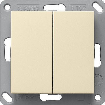 Funk-Wandsend. batterielos 2fach cremeweiß 242201 4010337060420 Gira