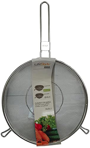 Lifestyle - Colador de metal con patas, 22 cm