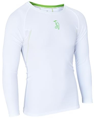 Kookaburra Unisex KB Compression Power Cricket Skin Fit Top, Weiß, Größe XL