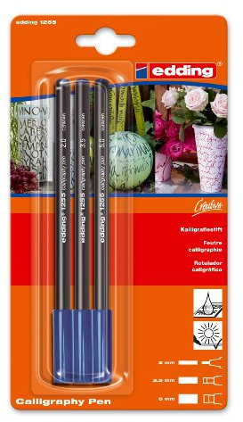 edding 4-1255-3-1017 Kalligrafie-Stift 1255, stahlblau