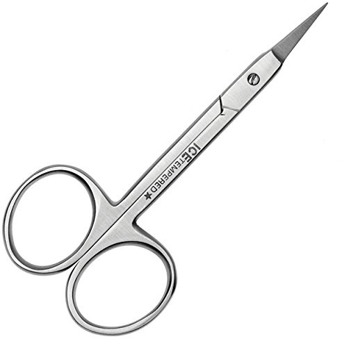 May - Ciseaux à cuticules - Ciseaux à peau - Coupe-cuticules - Longueur: 9,5 cm - coupe droite - acier inoxydable