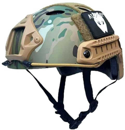 ATAIRSOFT Casco rápido Tipo PJ para Combate Militar del ejército de Paintball de Tiro CQB MC