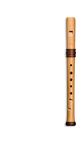 Mollenhauer Adri's Dream Recorder 4119 Sopranblockflöte aus Birnenholz, Barock, Braun, C Dur