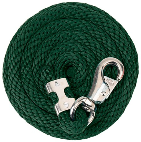 Weaver Führstrick aus Leder mit vernickeltem Bull Snap, 35-2110-S13, Hunter Green