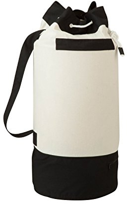 Honey Can Do LDY03277 Sac à Linge Polochon Toile Noir 38,5 x 38,5 x 84 cm