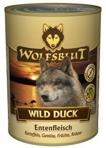 Warnicks Tierfutterservice WILD Duck Nassfutter 6 x 395g enthält 66% frisches Entenfleisch