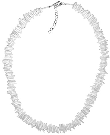 BlueRica Puka Chip Shells Necklace (14 Inches)