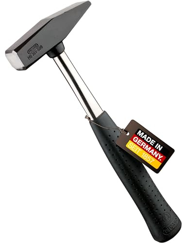 PICARD martello da carpentiere n. 301, 500 g | Martello carpentiere con testa in acciaio speciale e forma tedesca | Hammer professionale con manico in acciaio C45 e impugnatura tradizionale