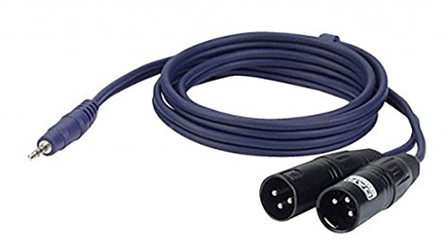 Dap Audio Cavo Adattatore da Mini Jack Stereo a Doppio Cannon Xlr Maschio 3p da 1,5 mt FL46150