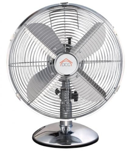 DCG Eltronic ventil. pl. ve1612 ss acciaio 3 marce, altalena, tavolo, 30 cm, lame color argento