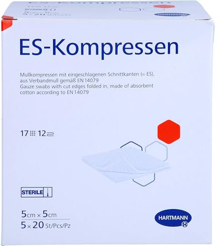 ES-Kompressen Steril 5x5 cm Gro�packung, 5X20 St