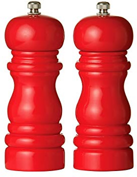 Premier Housewares 1103901 Salière/Poivrière en Lustré Rouge