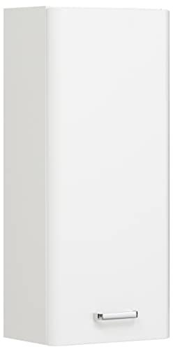 Pelipal Badezimmer Hängeschrank Quickset 359 in Weiß Hochglanz, 30 cm breit | Bad Wandschrank mit 1 Tür und 2 Einlegeböden