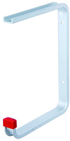 Alberts 805579 Deckenhaken | wahlweise in verschiedenen Ausführungen | abgewinkelt | Aluminium | Hakentiefe 175 mm | Gesamthöhe 220 mm