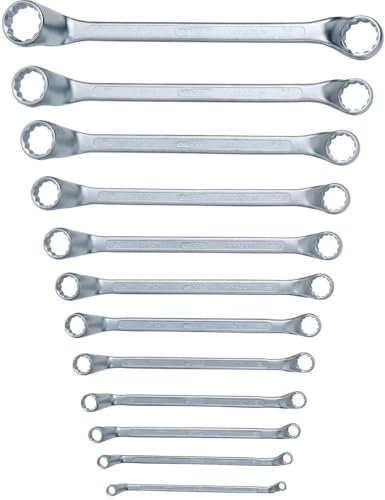 KS Tools 517.0250 CLASSIC Doppel-Ringschlüssel-Satz, 12-tlg. gekröpft, 6-32mm