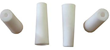 2 giochi di 4 punte ceramica bianco per porta ugello sabbiatrice 38-76l un jet libera